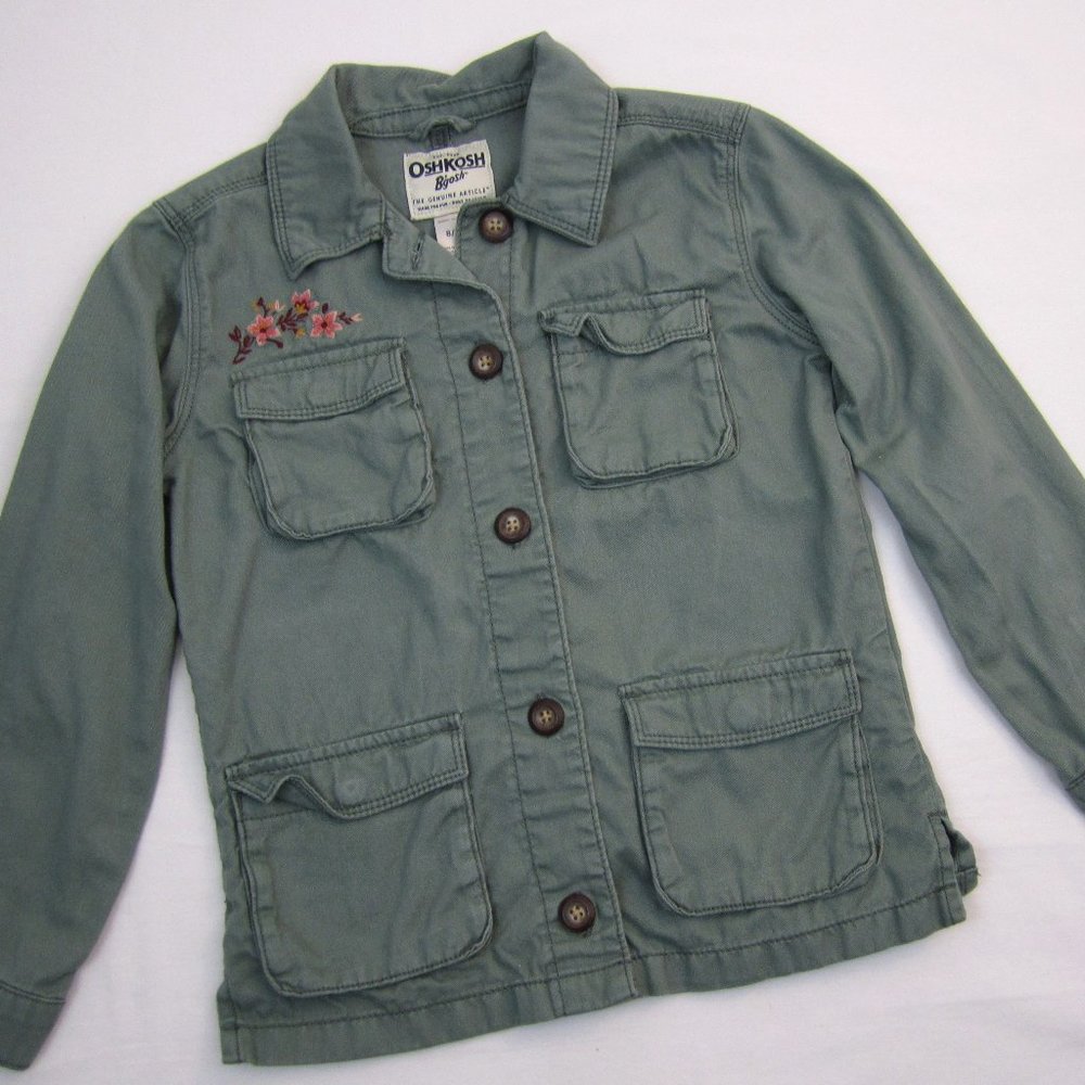 OshKosh B'Gosh Jacket Military Green with Embroidery